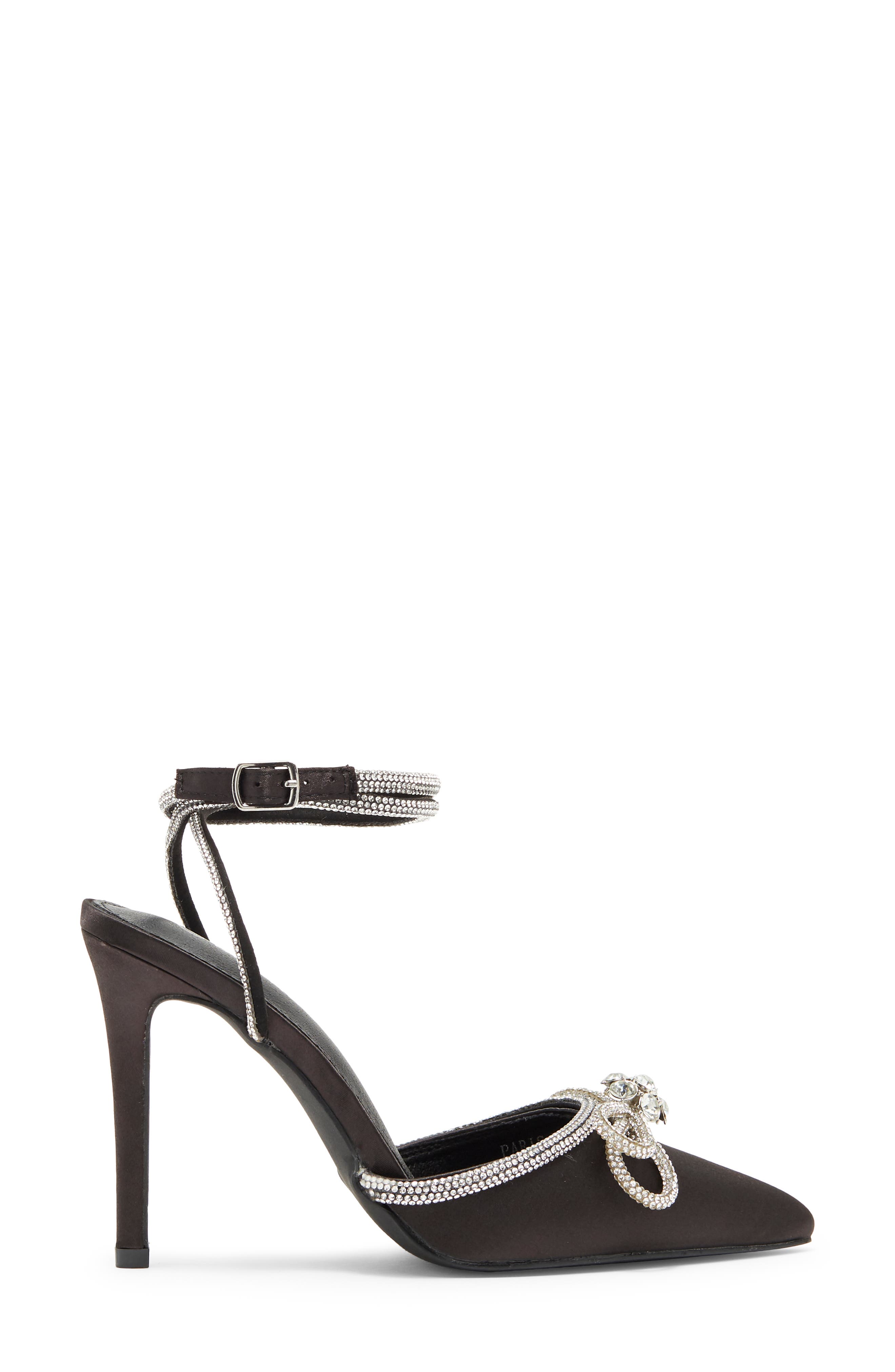 BERNESS Paris Satin Ankle Strap Pump, Alternate, color, 
