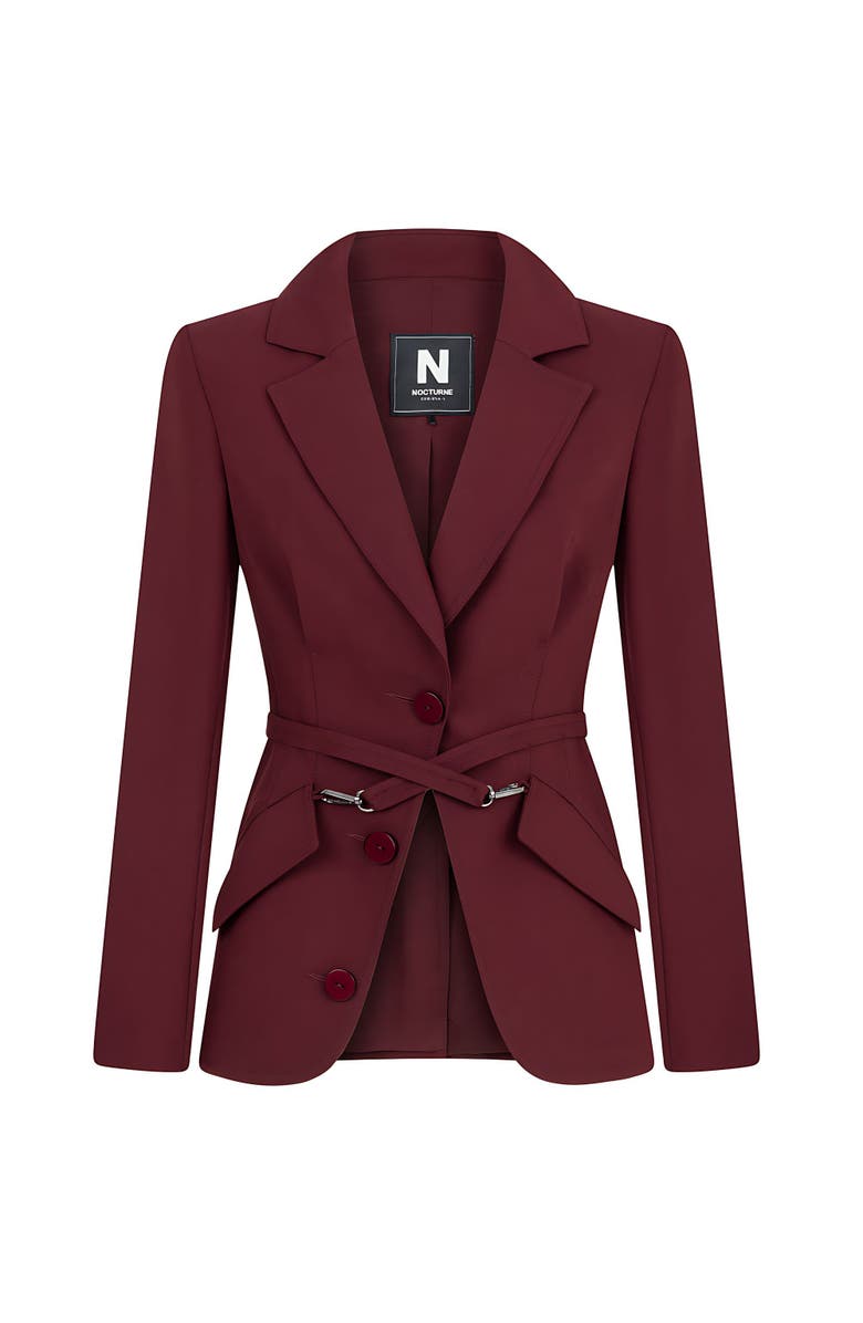 Nocturne Belted Blazer Jacket, Alternate, color,