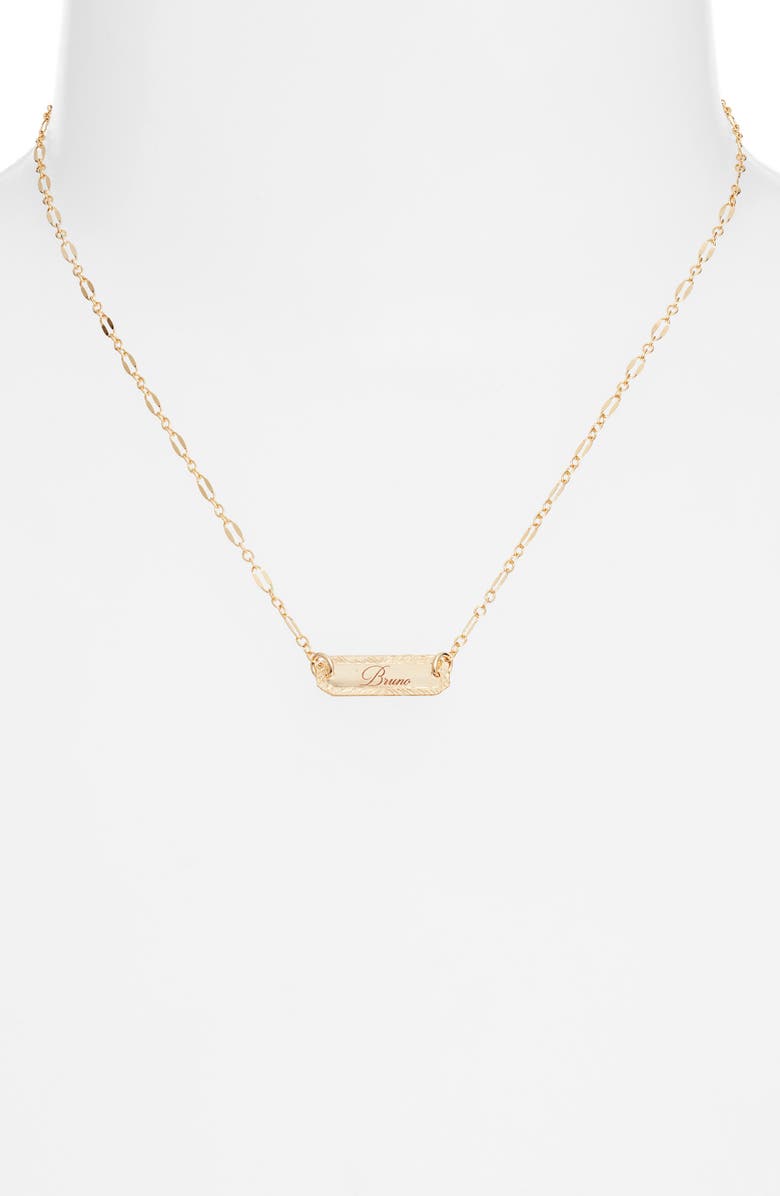 Set & Stones Cora Personalized Pendant Necklace, Alternate, color, Gold