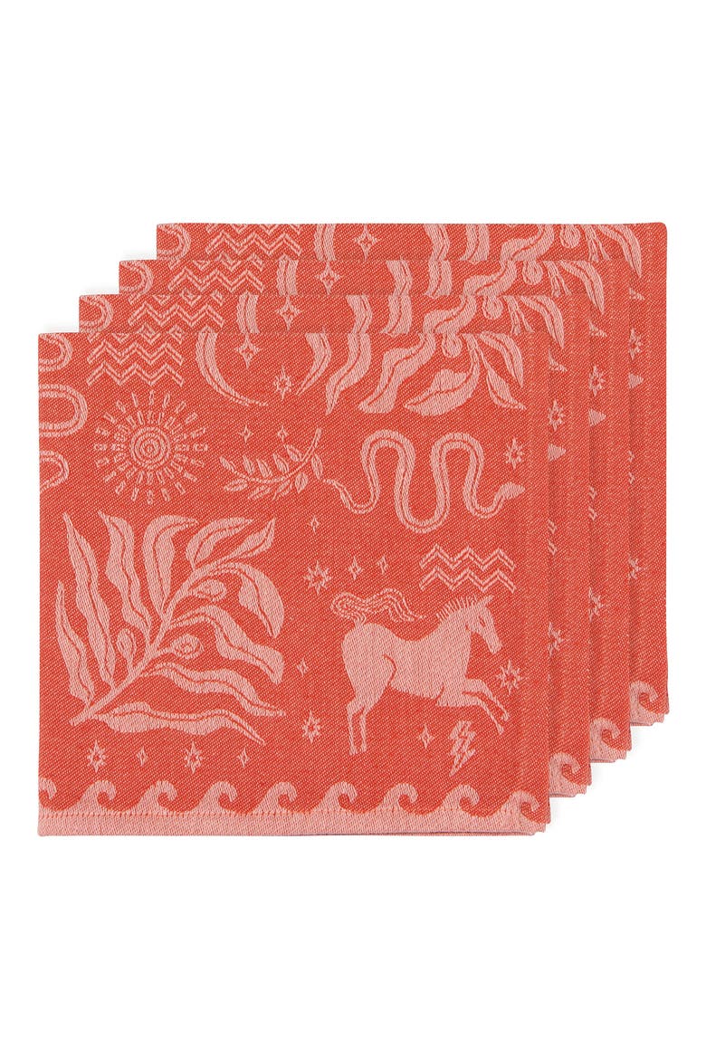 Olympus Set of 4 Jacquard Napkins, Alternate, color, NO COLOR