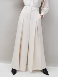 Ro&Zo Pleat Detail Wide Leg Pants