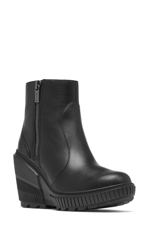 Ona Ave Zip Wedge Bootie (Women)