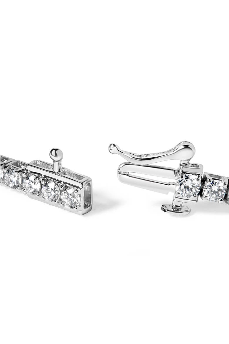 14K White Gold 4.0 Cttw Classic Lab-Grown Diamond Tennis Bracelet, Alternate, color, White