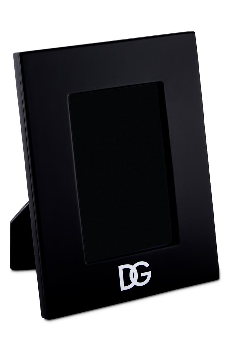 Dolce&Gabbana Lacquered Wood 5 x 7-Inch Picture Frame, Main, color, Black