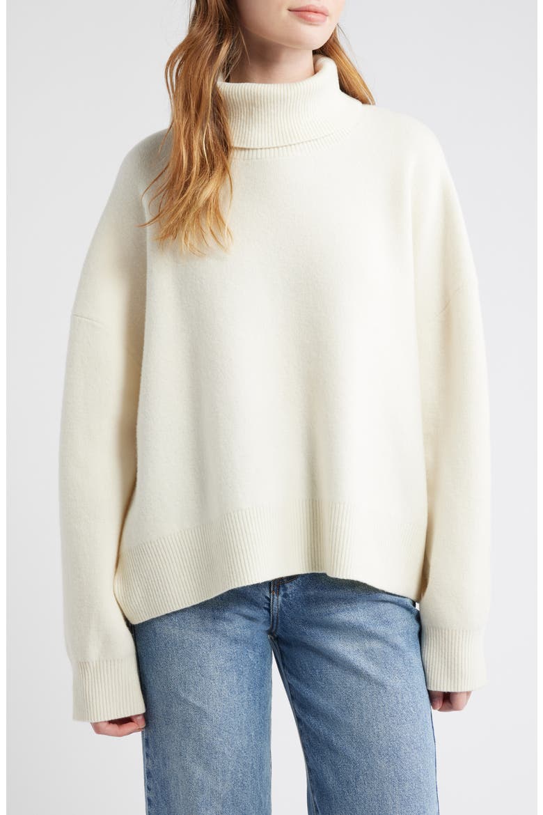 Sigma Lambswool Blend Sweater, Main, color, COCONUT MILK