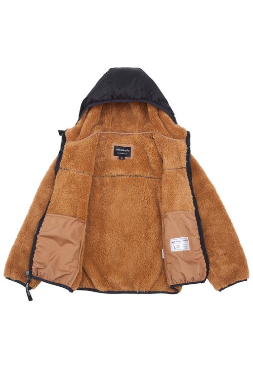 Rokka&rolla Kids' Teddy Soft Fleece Jacket In Brown