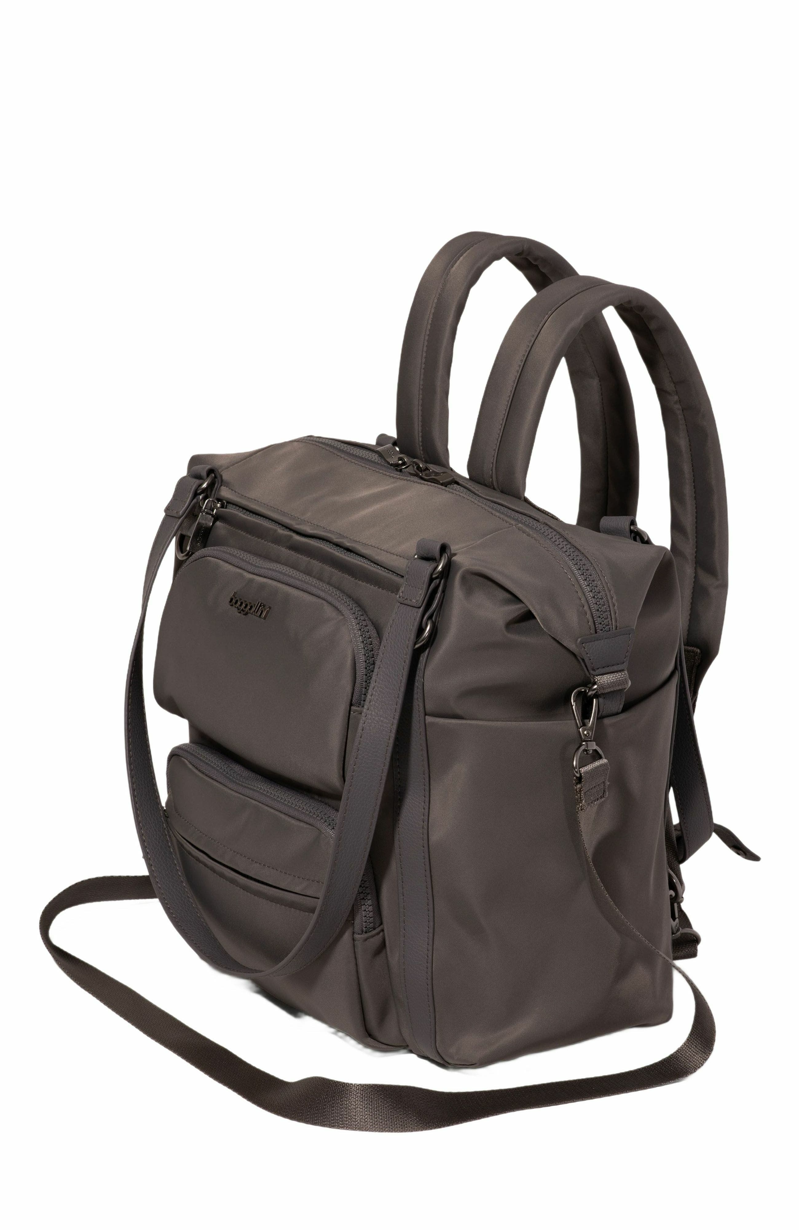BAGGALLINI Nolita Small Convertible Backpack, Alternate, color, Smoke Twill