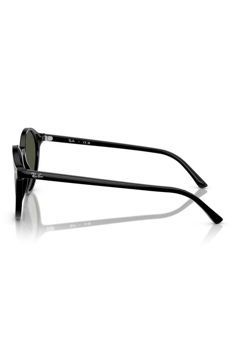 Phantos 53mm Round Sunglasses, Alternate, color, BLACK