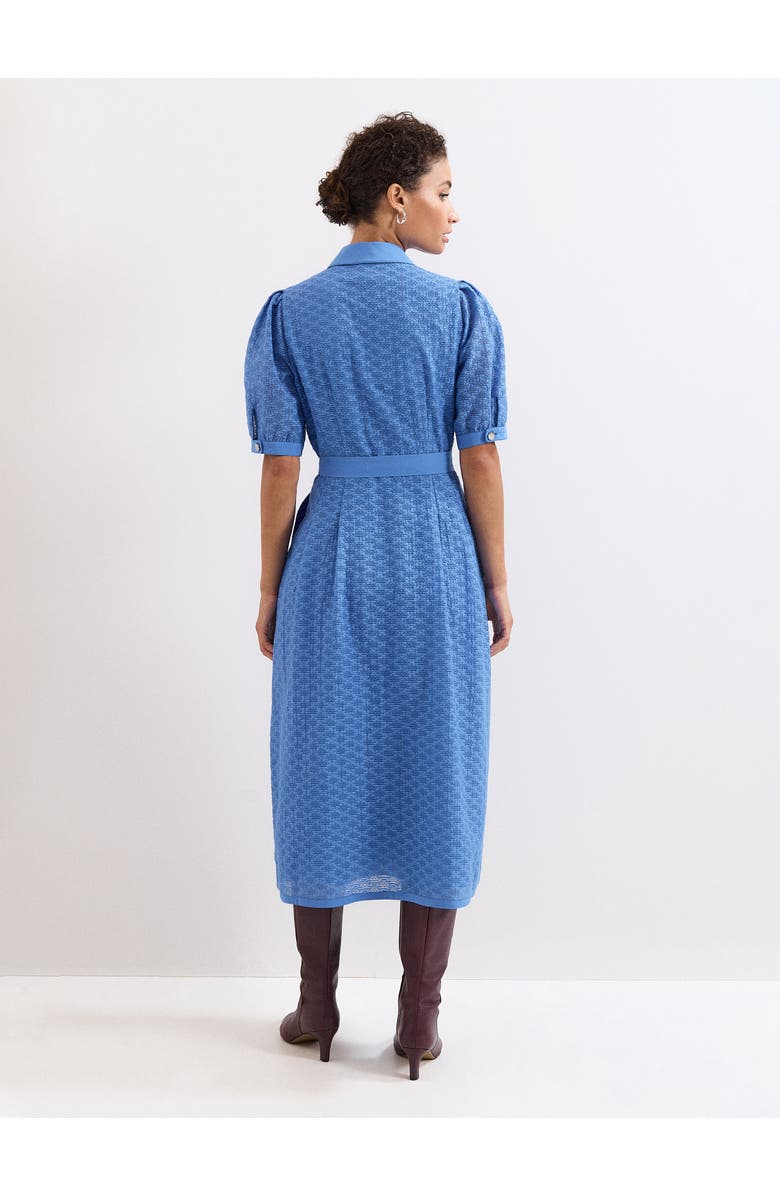 Phase Eight Casey Belted Midi Dress, Alternate, color, Pale Blue