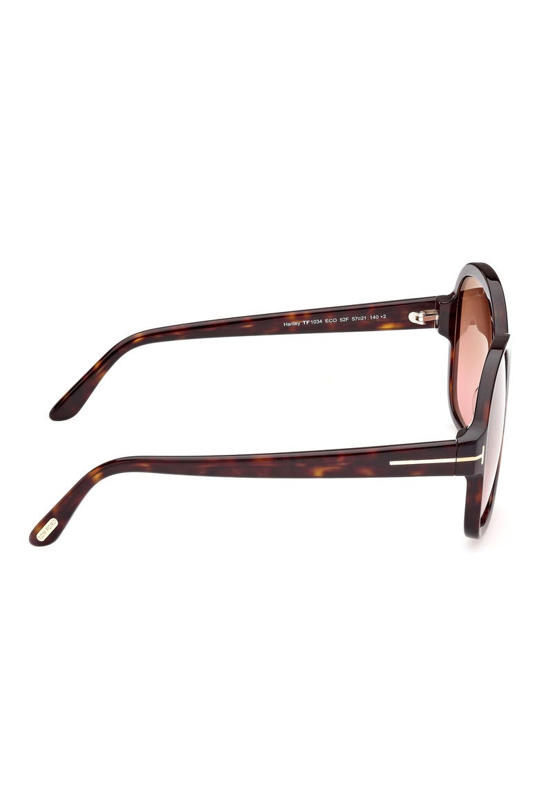 68mm Butterfly Sunglasses, Alternate, color, DARK HAVANA / GRADIENT BROWN