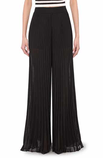 Alice + Olivia Athena Accordion Pleated Wide Leg Pants