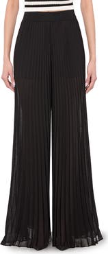 Alice + Olivia Athena Accordion Pleated Wide Leg Pants