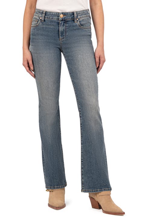 Natalie Mid Rise Bootcut Jeans (Worthy)
