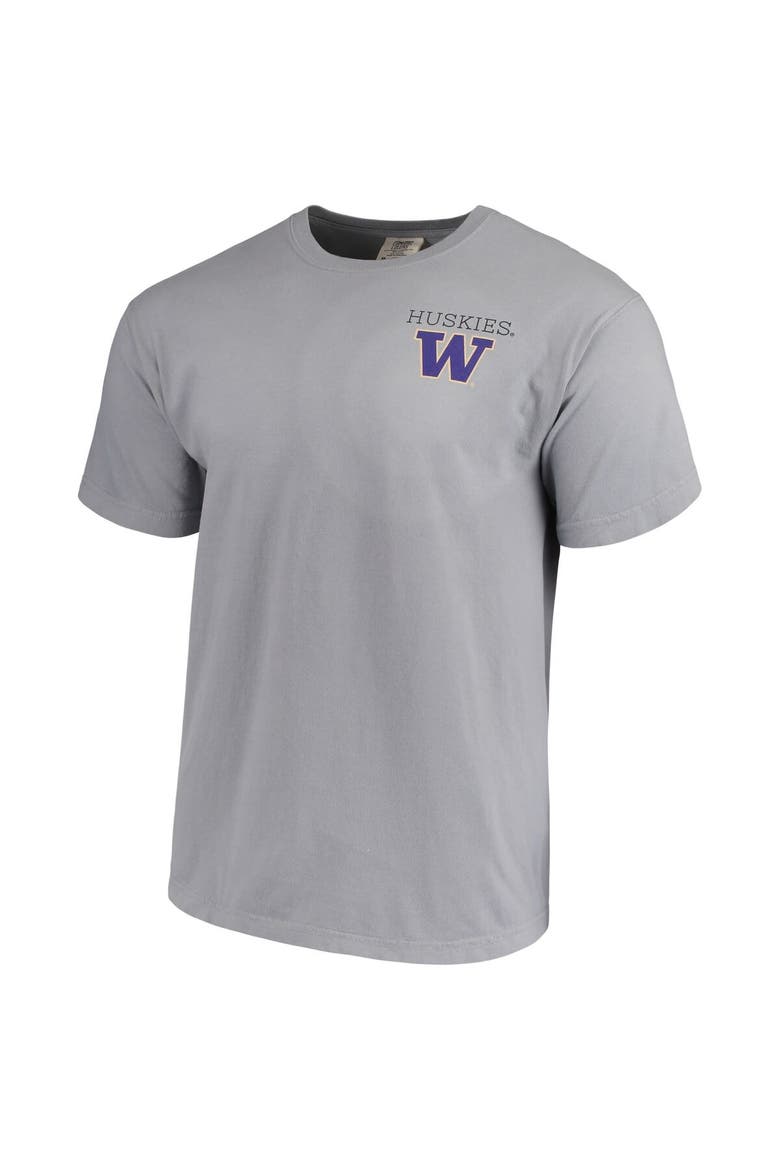 Men's Gray Washington Huskies Comfort Colors Campus Scenery T-Shirt, Alternate, color, Gray