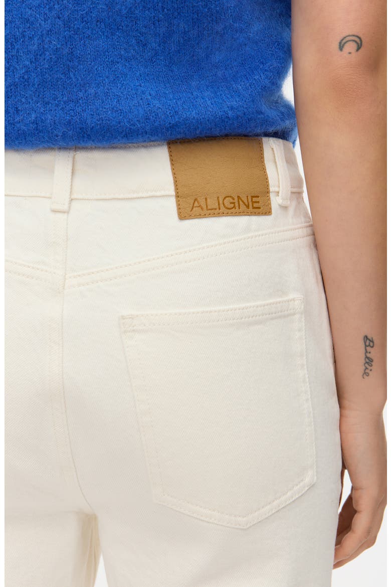 Crop Flare Jeans, Alternate, color, ECRU