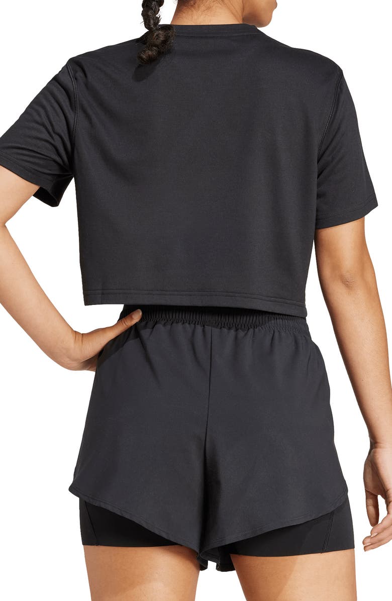 adidas Train Essentials Boxy Workout T-Shirt, Alternate, color, Black