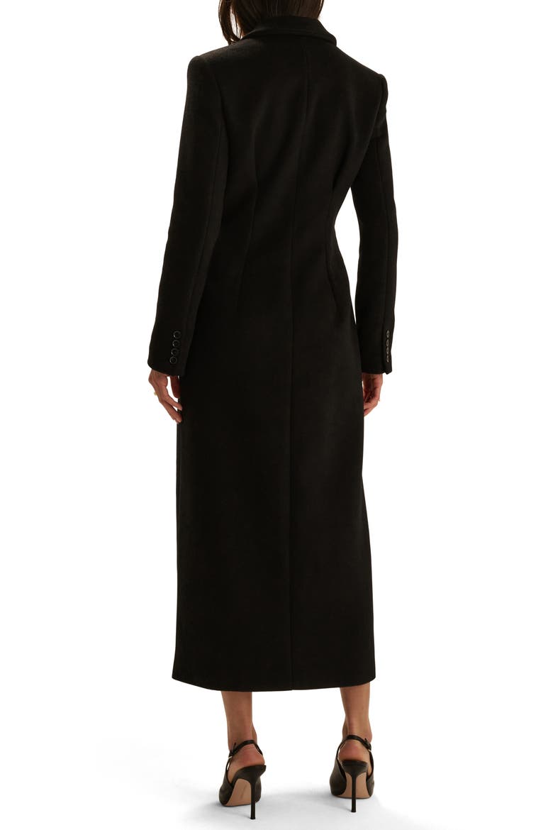 The Metropolitan Wool & Cashmere Blend Coat, Alternate, color, BLACK