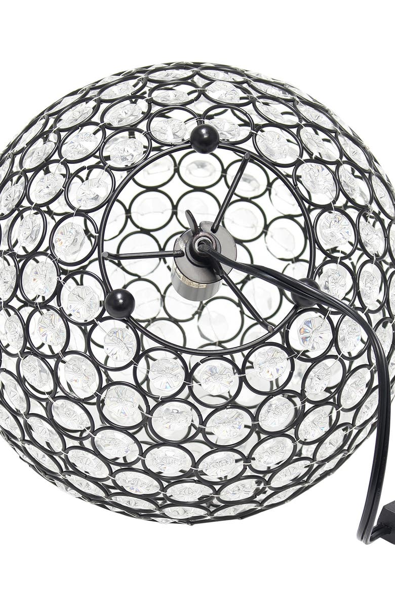 LALIA HOME Elipse 10" Crystal Ball Sequin Table Lamp - Restoration Bronze, Alternate, color,