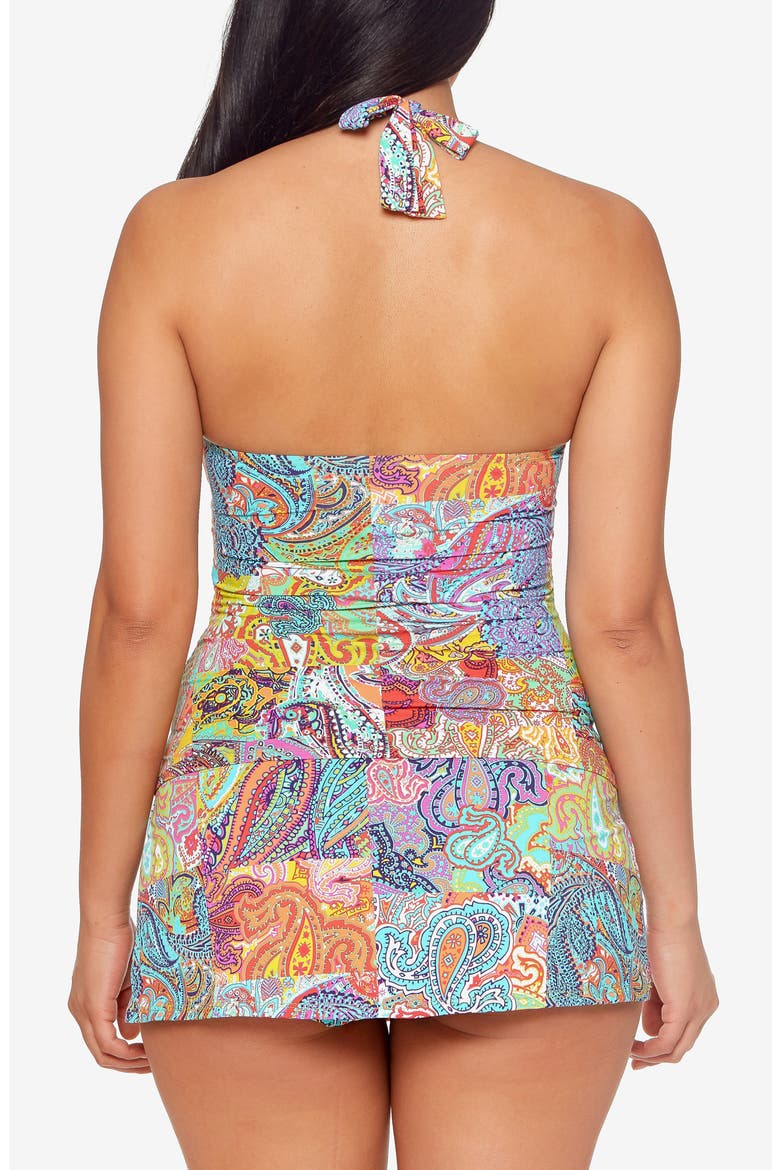 Halter Tankini Top, Alternate, color, MULTI