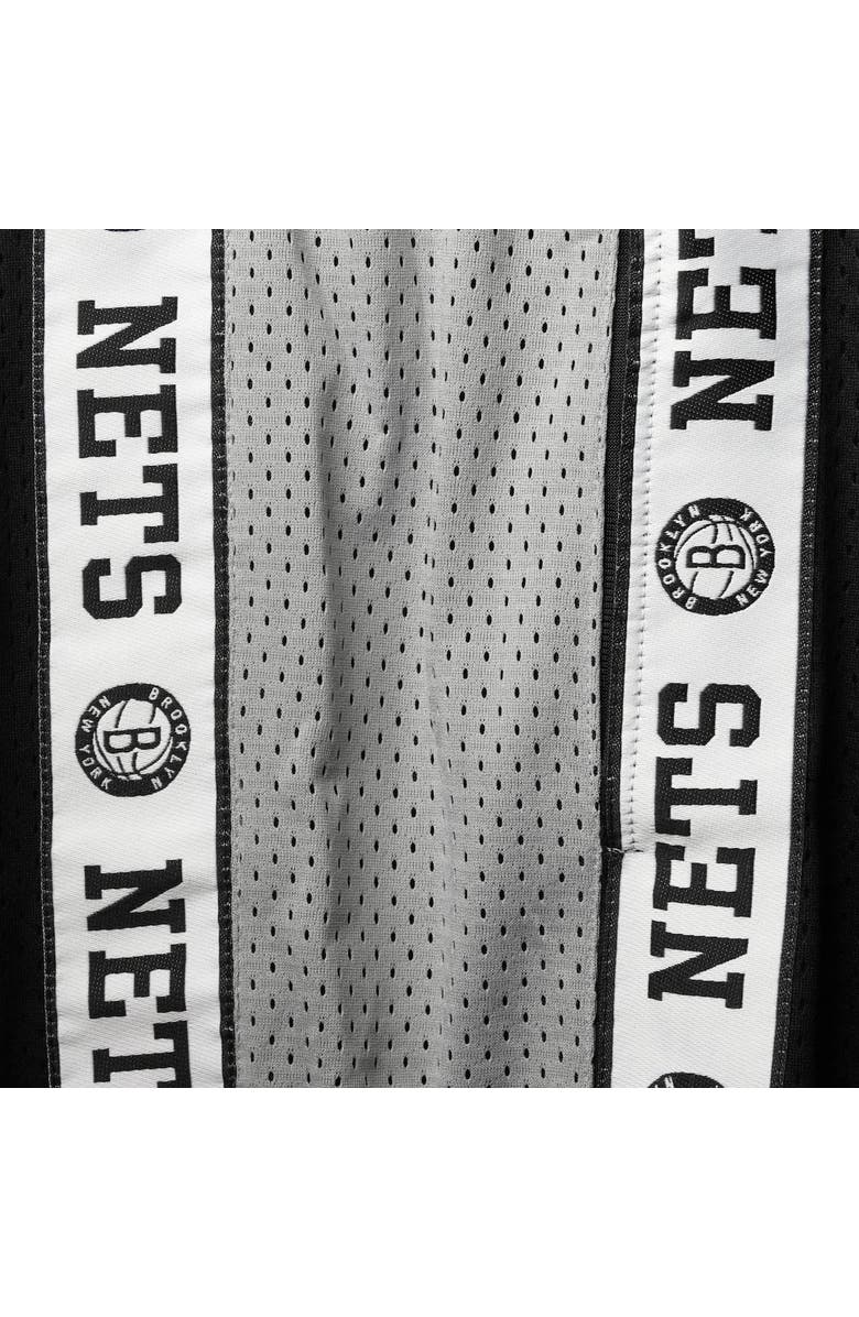 FANATICS Men's Fanatics Branded Black/Silver New Jersey Nets Big & Tall Tape Mesh Shorts, Alternate, color, Black