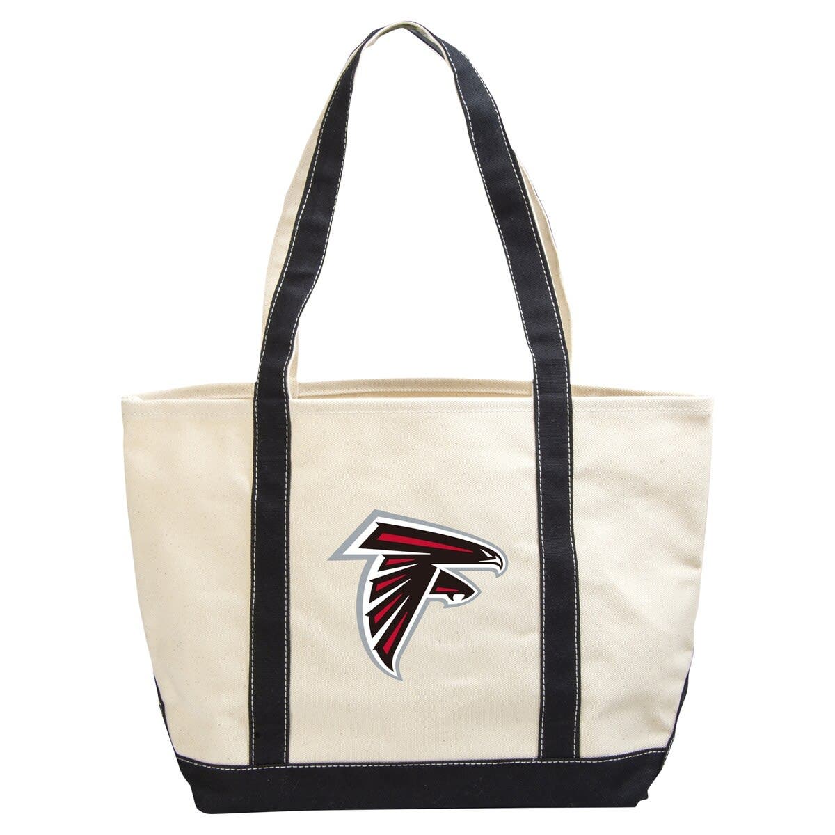 LOGO BRANDS Atlanta Falcons Canvas Tote Bag, Main, color, 