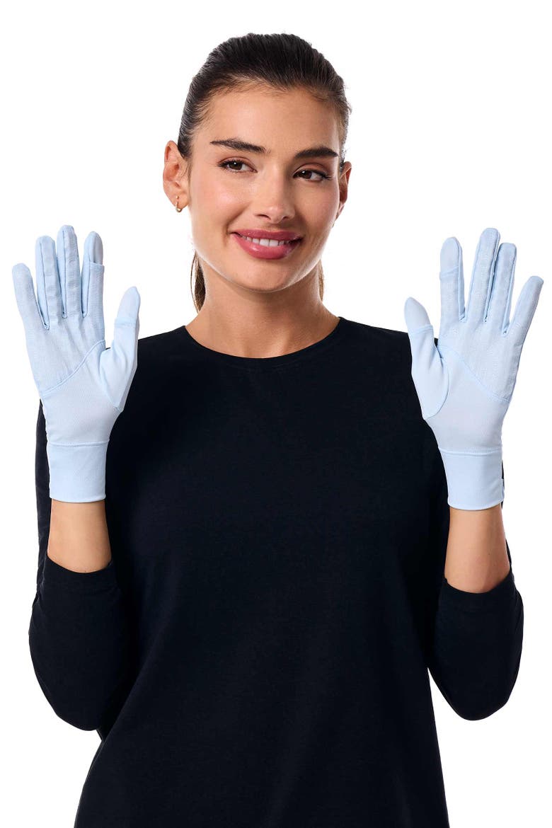 Fuji Convertible Fingertip UV Sun Gloves, UPF 50+ Sun Protection, Alternate, color, Skyride