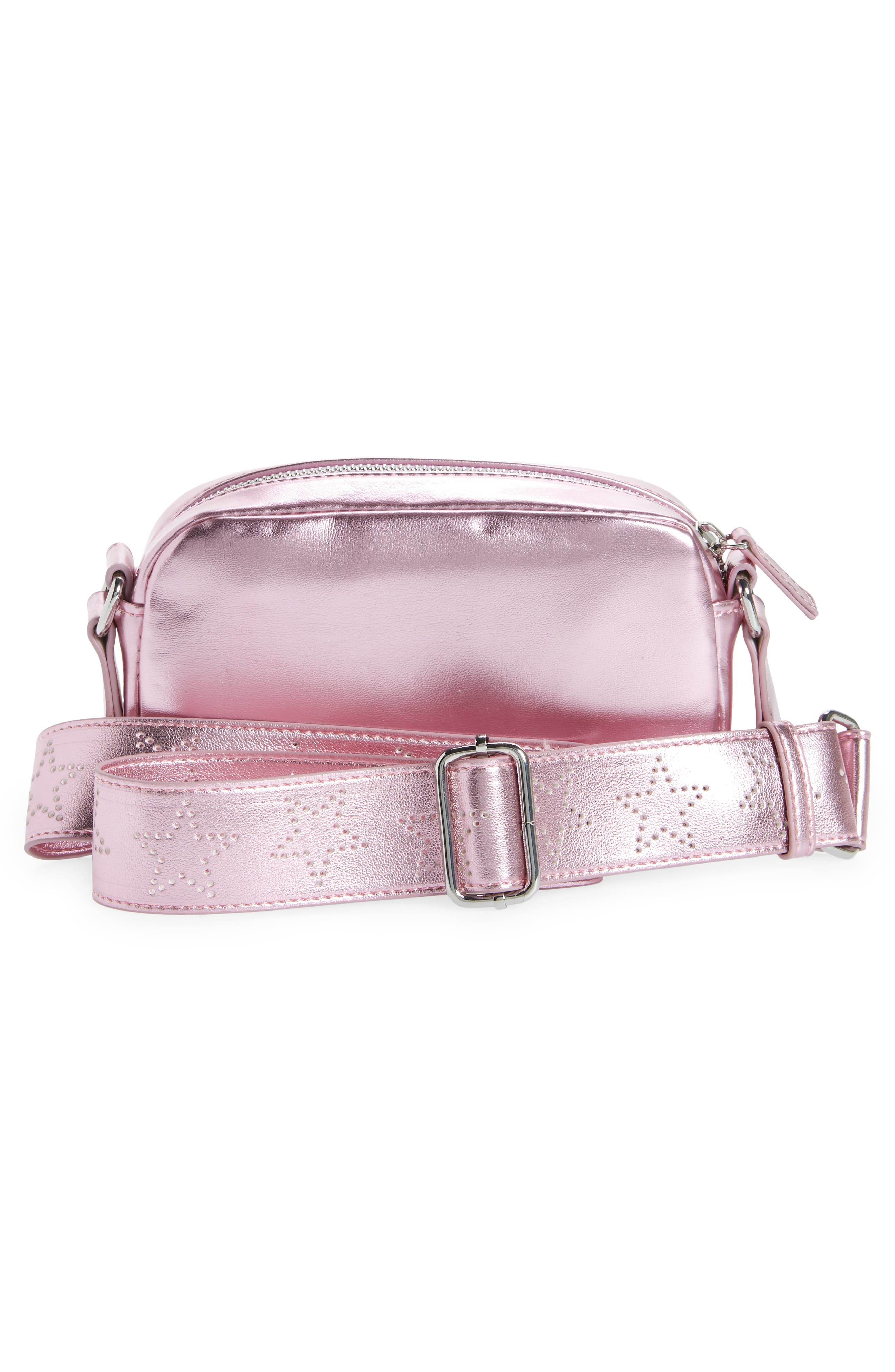 Stella McCartney Kids Quilted Star Faux Leather Shoulder Bag, Alternate, color, 