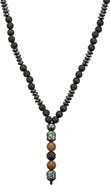 EYE CANDY LOS ANGELES Agate Buddha Beaded Y-Necklace
