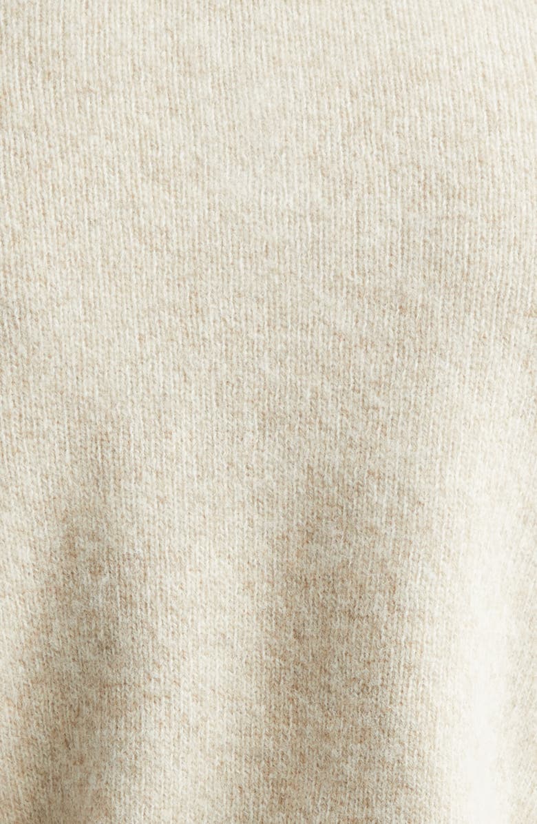 De Bonne Facture Long Sleeve Wool Polo Sweater, Alternate, color, Biscuit