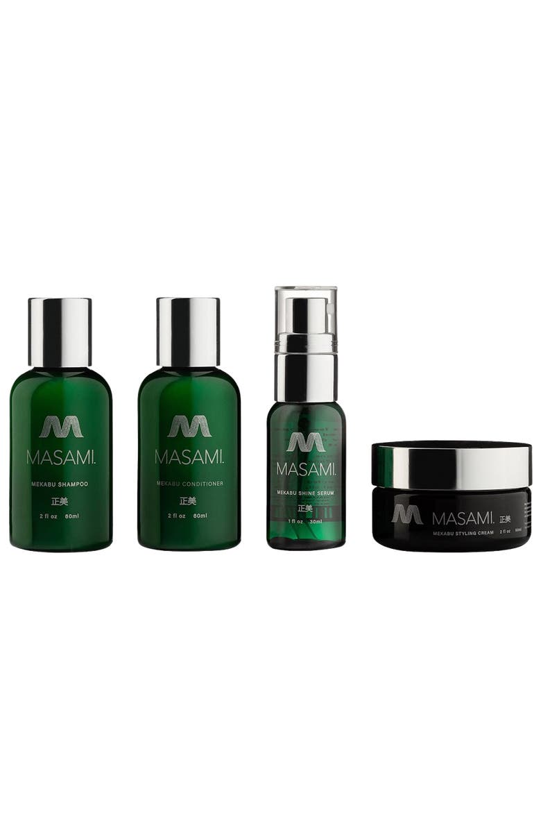 Masami Mekabu Hyrating Haircare Travel Kit 4pc, Main, color, NO COLOR