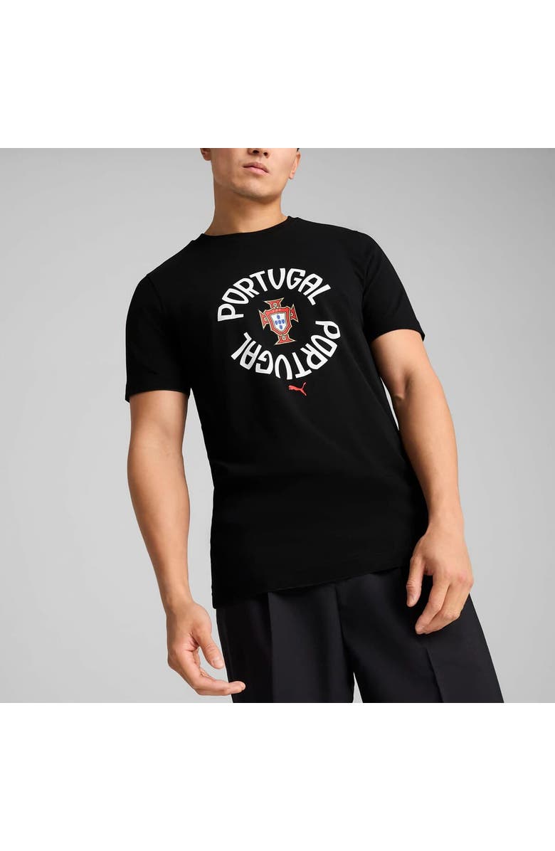 PUMA Men's Puma Black Portugal National Team ftblNRGY T-Shirt, Alternate, color, 