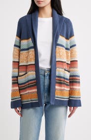 THE GREAT. The Mountain Lodge Shawl Collar Cardigan