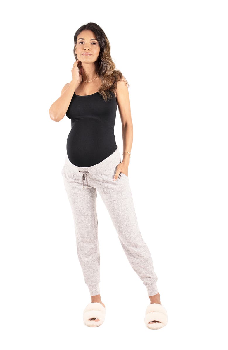 Ingrid & Isabel Cooling Seamless Support Maternity Cami, Main, color, Black