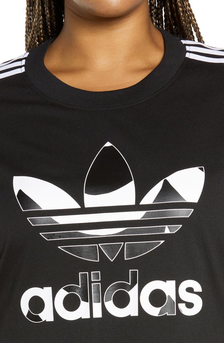 adidas Originals Trefoil Logo T-Shirt Dress, Alternate, color, 