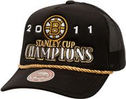 Mitchell & Ness Men's Mitchell & Ness Black Boston Bruins SOUL Collection Golden Stanley Cup Champions Trucker Adjustable Hat