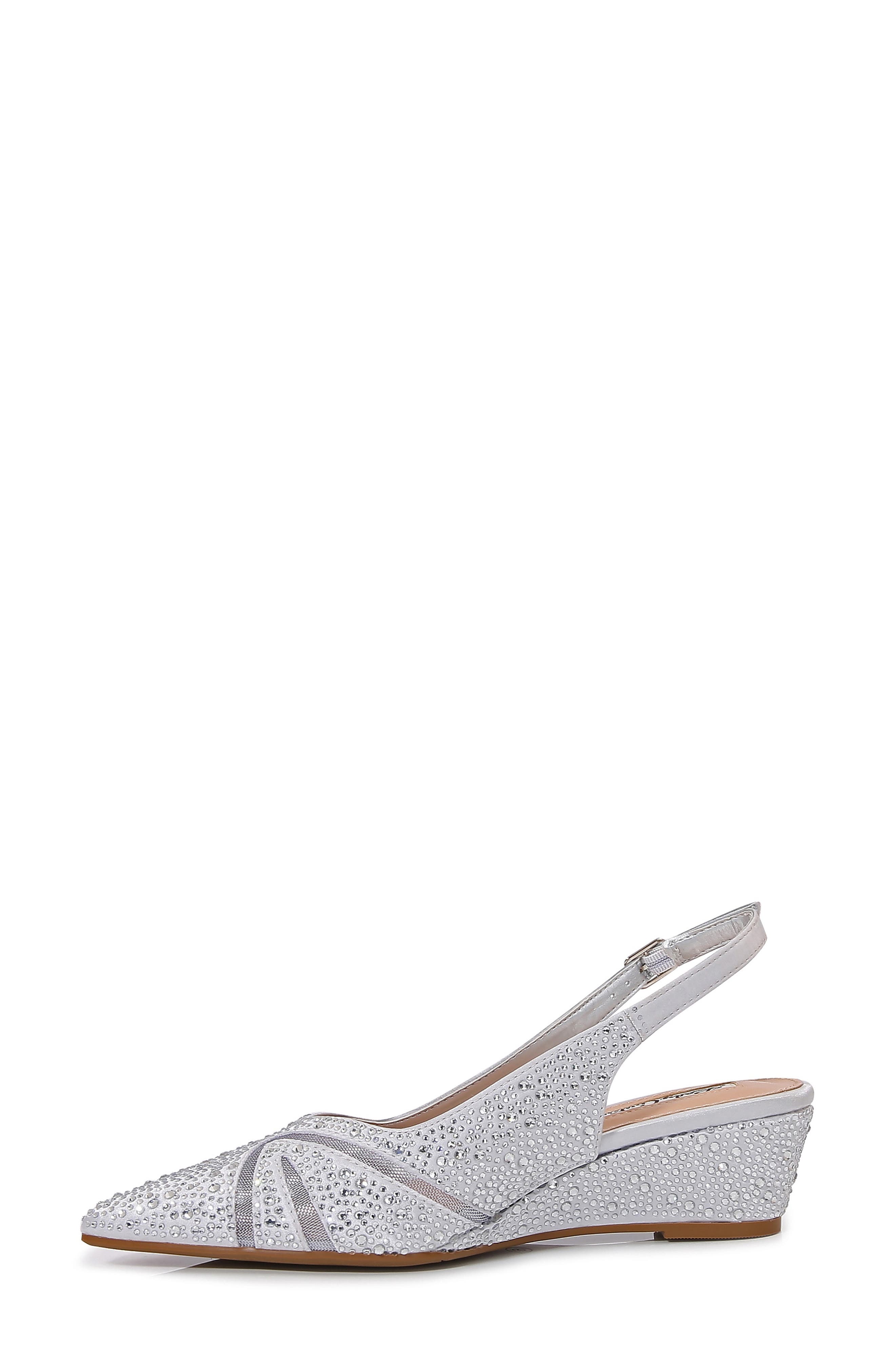 Daniel Embellished Slingback Pump, Alternate, color, SILVER