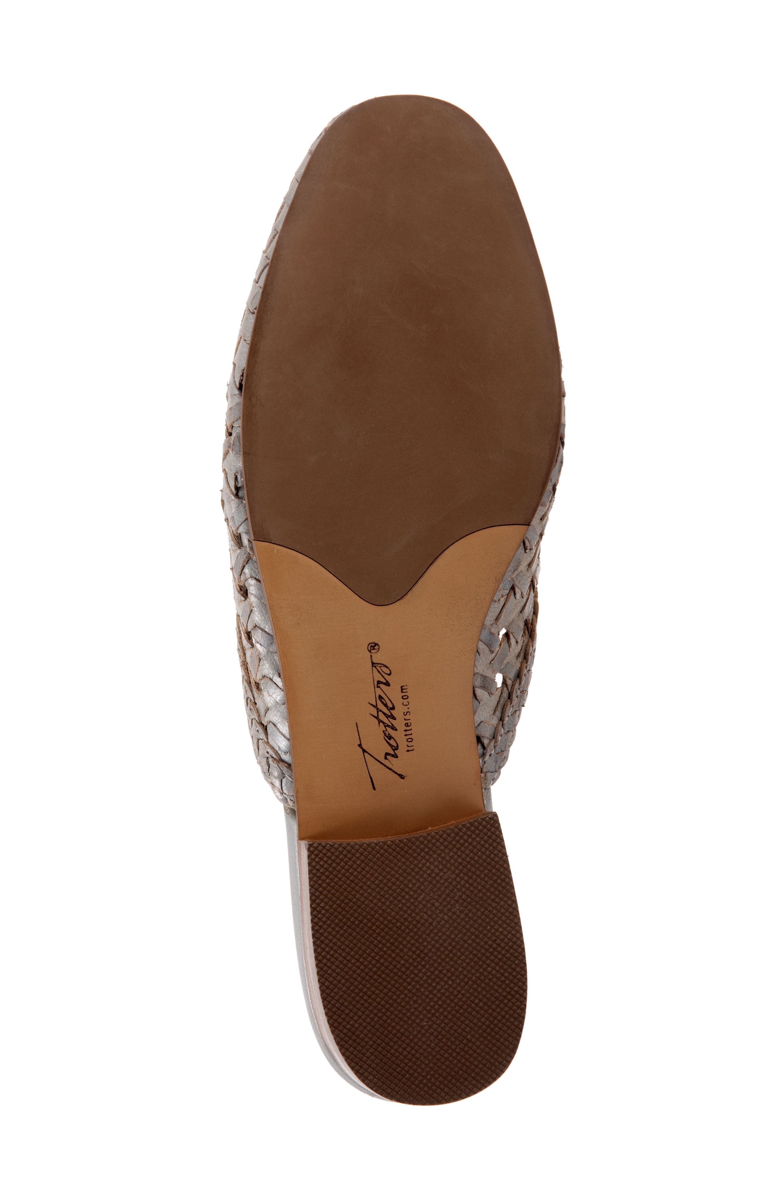 Leona Mule, Alternate, color, GREY LEATHER