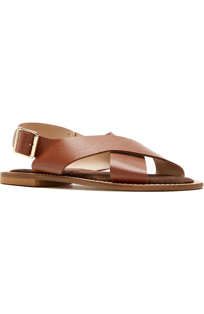 La Canadienne Freeda City Dry<sup>™</sup> Waterproof Slingback Sandal, Main, color, Caramel Pebble