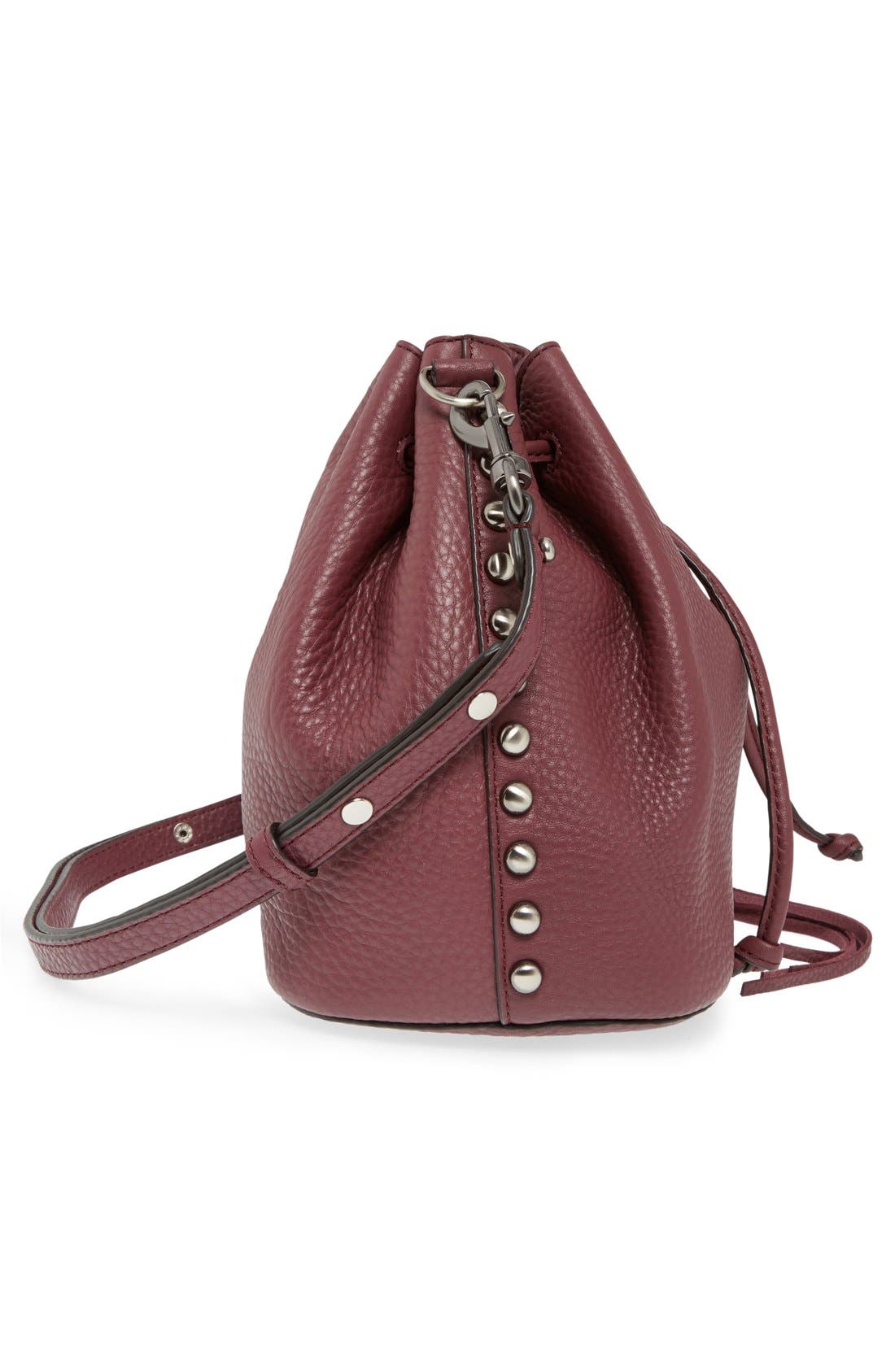 Unlined Bucket Bag, Alternate, color, PORT