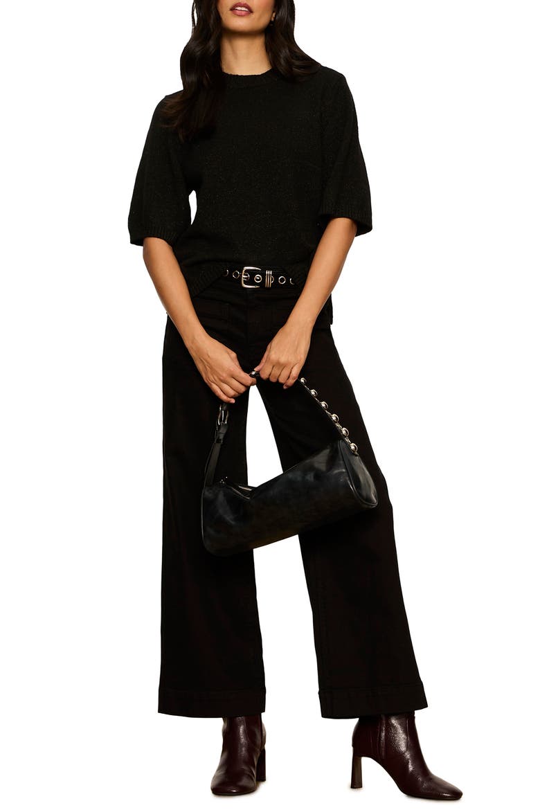 Perfect Sequin Sweater, Alternate, color, BLACK
