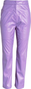Amy Lynn Tapered Faux Leather Trousers