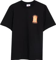 Casablanca Classic Fit Hermons Mirage Arch Organic Cotton Graphic T-Shirt