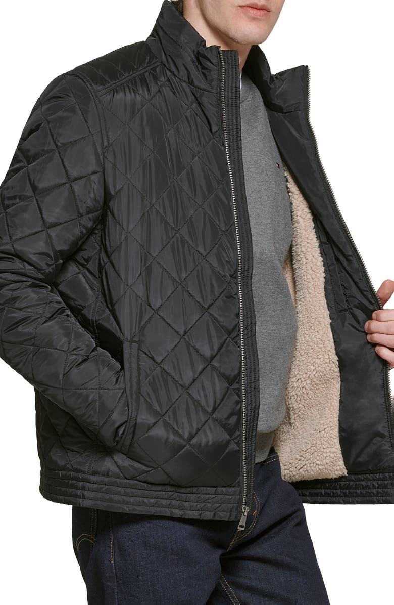 Cole Haan Signature Quilted Jacket, Alternate, color, Black