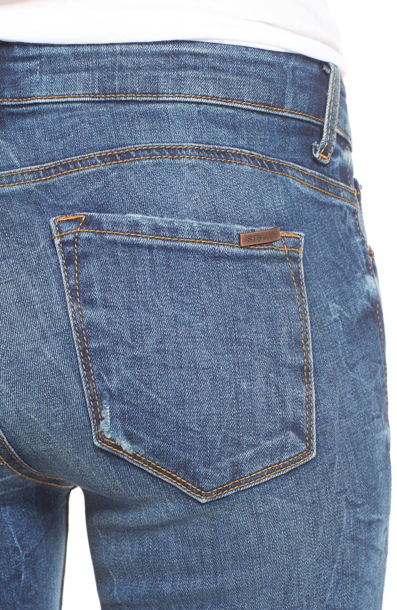 STS Blue Emma Distressed Ankle Skinny Jeans, Alternate, color, 