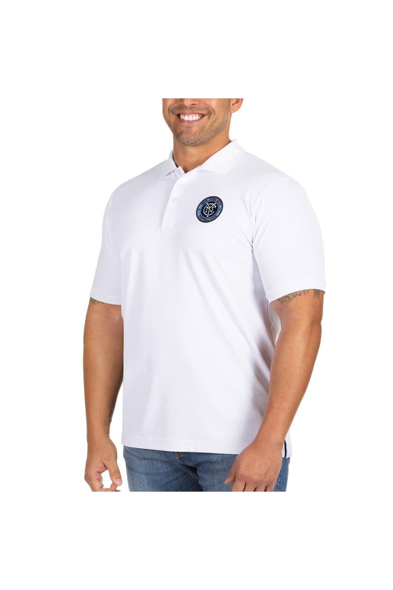 Men's Antigua White New York City FC Big & Tall Legacy Pique Polo, Main, color, White