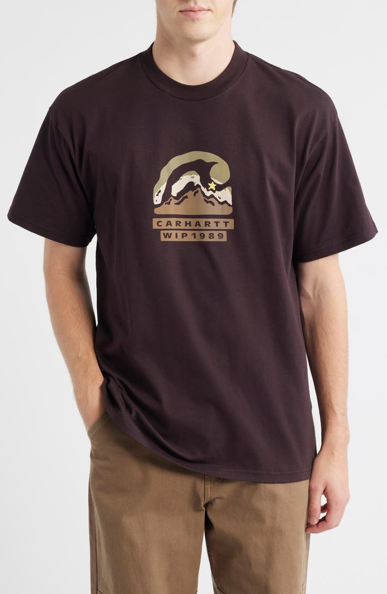 Carhartt Work In Progress Rising Helix Cotton Graphic T-Shirt, Main, color, Palisander