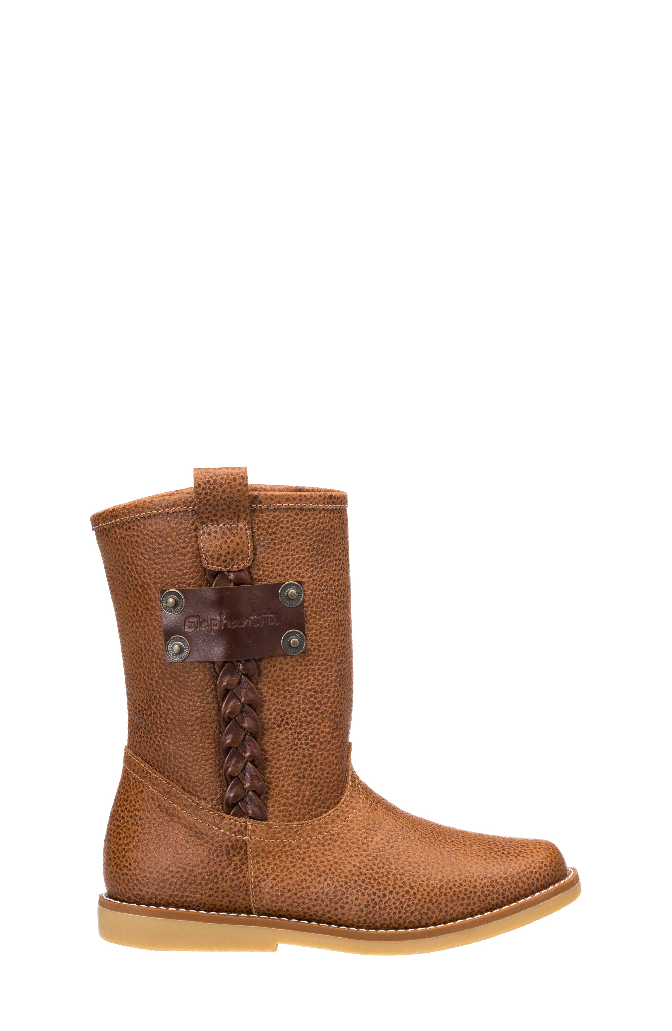 Elephantito Braided Boot, Alternate, color, Brown