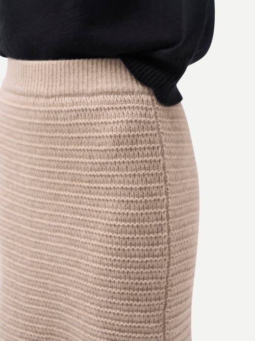 Gobi Cashmere Cashmere Sheath Skirt In Gray