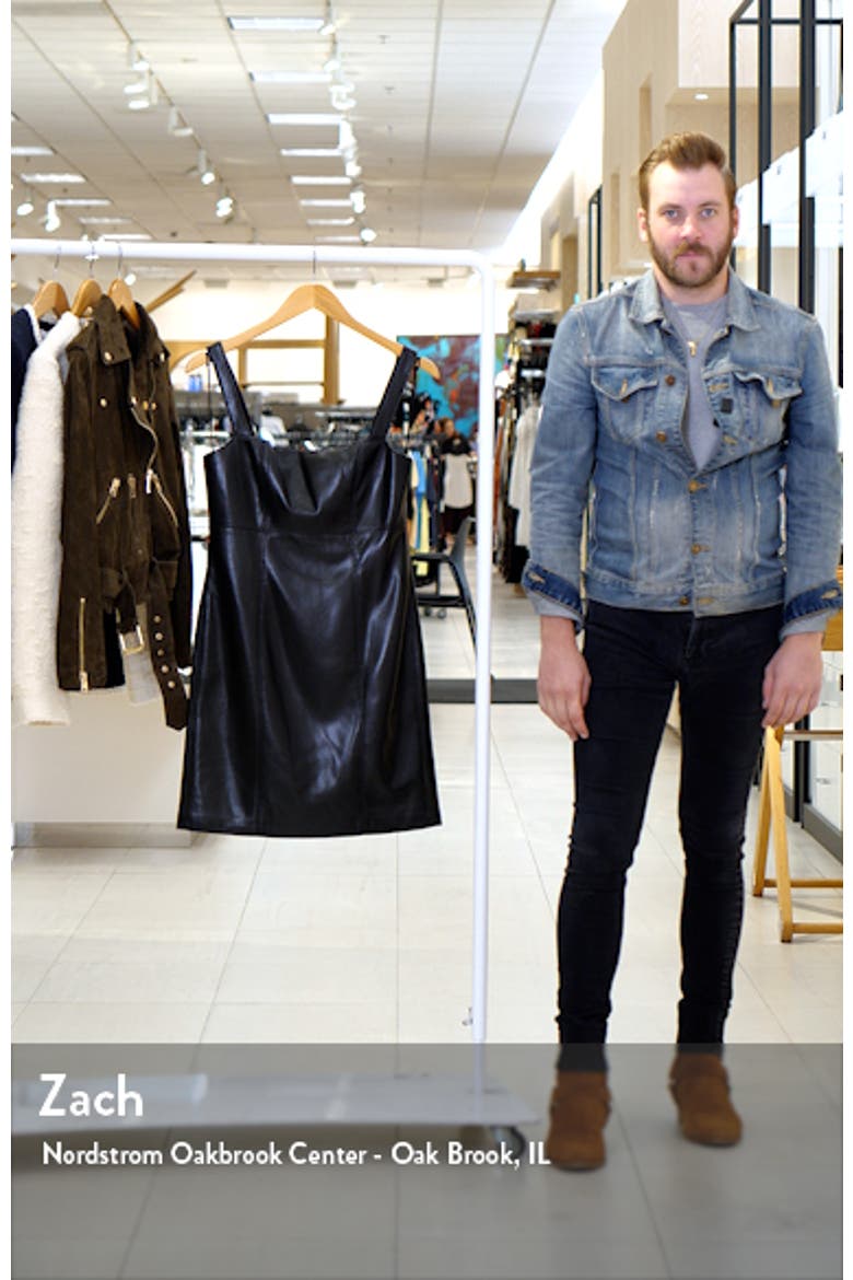 Keria Faux Leather Minidress video
