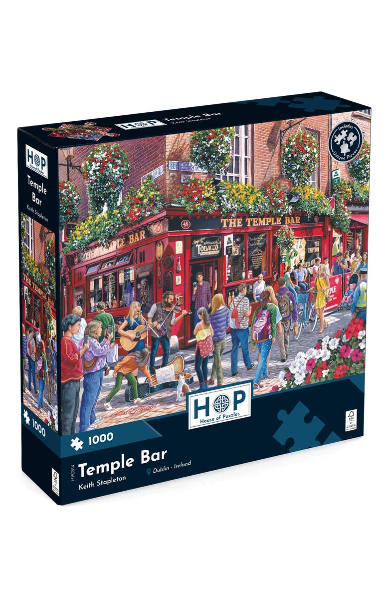 The House of Puzzles Temple Bar 1,000-Piece Jigsaw Puzzle, Alternate, color, Multi